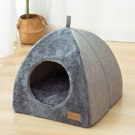 Nid De Chat, Niche De Chat Interieur, Lit Chat Intérieur, Maison De Chat, Tente De Chat De Lit De Chaton, Lit De Grotte pour Chien De Compagnie, Lit D'igloo De Tente pour Chats/Petits Chiens