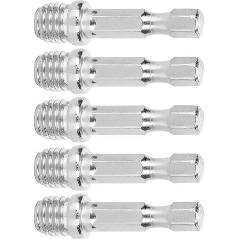 M10 Pleuelstangenadapter für elektrische Bohrmaschinen, 5-teiliges Set, Schraubenschaft, Scheibenadapterstange, universelles Bohrzubehör. (1/5)