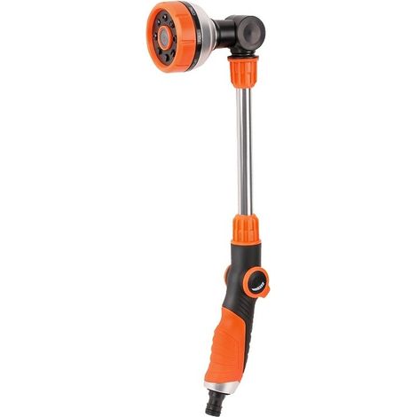 Irrigatore da giardino telescopico, regolabile a 360 gradi, con 8 impostazioni di spruzzo. (1/5)
