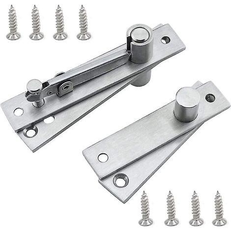 Charnières pivotantes, charnières de porte pivotantes, charnières de porte pivotantes dissimulées (argent) (1/3)