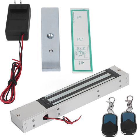 Serrure de porte magnétique électrique 280KG 600LBS avec télécommande pour portes en aluminium et verre d'évacuation