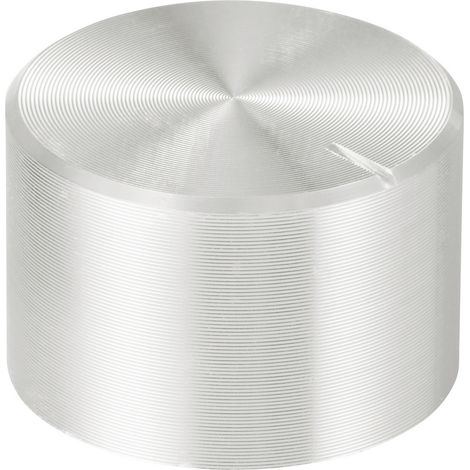 TRU COMPONENTS TC-11613836 Drehknopf mit Knopfmarkierung Silber (Ø x H) 20 mm x 13 mm Aluminium, Pl (1/4)