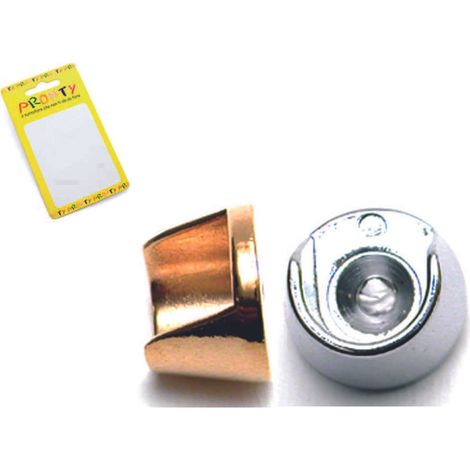 SUPPORTO LATERALE PER TUBO TONDO DIAM MM 10 COLORE ORO - CA 511 -- PZ 2