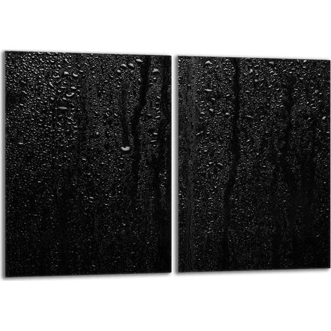 Piastra protettiva in vetro per stufa 2x40x52 Nero (1/5)