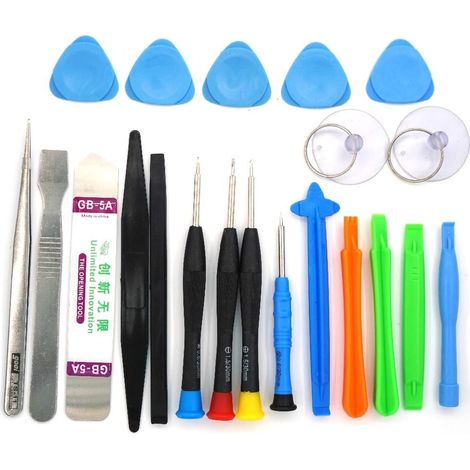 Kit 21 attrezzi riparazione universale per smartphone e cellulari con cacciaviti (1/5)