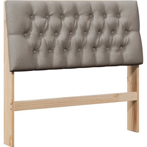Maison Exclusive - Cabecero tapizado Taupé 100 cm Madera de pino