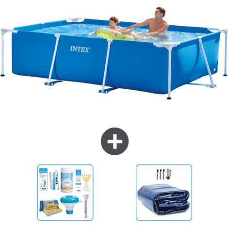 Intex Piscine Tubulaire Rectangulaire - 260x160x65 cm - 3-pièces S22344