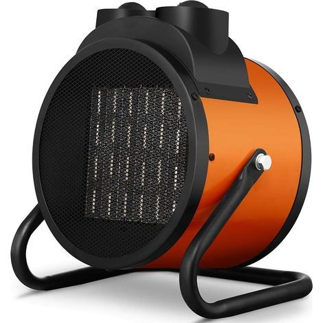 1 - Chauffage Industriel - Radiateur Céramique - Puissance 3000 W - Fonction Ventilateur Froid Thermostat Réglable Pour Garage Abri Noir 35x25x40cm (1/5)