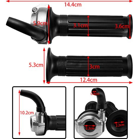 Southeast Asian motorcycle modification parts: large throttle knob, aluminum throttle head, throttle handlebar cover (1/4)