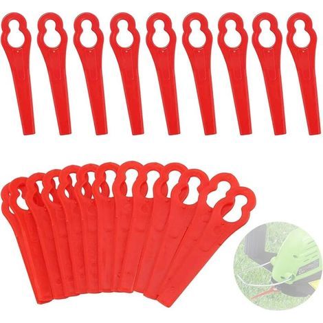 Lot de 150 Lames de Rechange en Plastique, Lames de Rechange pour Coupe-bordure de Jardin Tondeuse à Gazon en Plastique Lames, Lames de Grass Trimmer Brush Cutter H236 (1/4)