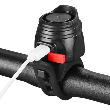 Sonnette électronique de vélo, étanche, rechargeable, convient pour VTT, vélo de route, BMX et adultes