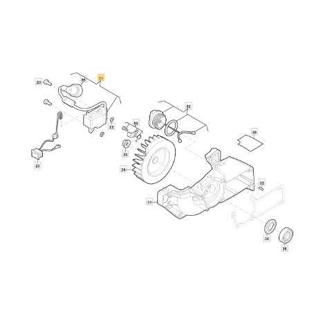 Elektronische Kettensägenspule Modelle AC38 AC42 ORIGINAL STIGA 118804370/0
