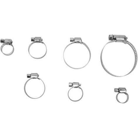 NALOOKAMIC 80 stücke Schlauch Clips Rohr Klemmen 8mm-51mm Edelstahl Hoop Clamp Set Automotive Rohre Clip Feste Werkzeug