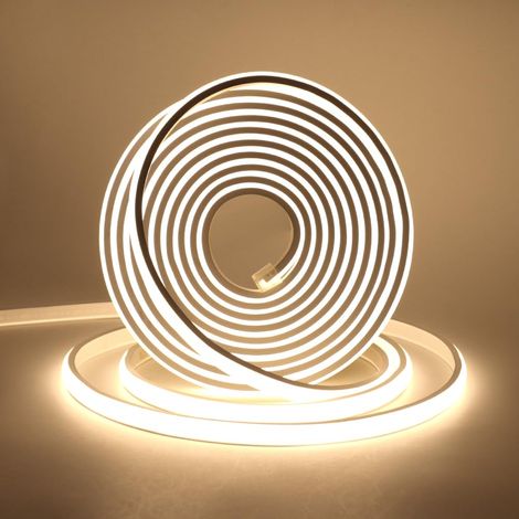 Bande LED COB Néon 220V IP65 – 288LEDs/m, Super Lumineuse, Flexible 10m Blanc Naturel, Étanche pour Projets DIY Intérieur & Extérieur