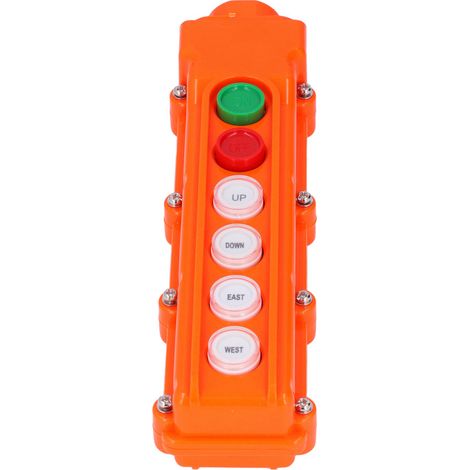 COB-62A Fernsteuerung für Brückenkrane, 6-Wege-Drucktasten-Steuerstation, 220V/500V-Schalter, kabelgebundene Kransteuerung. (1/5)