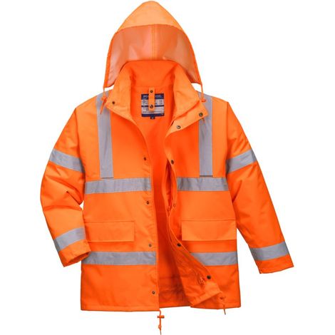 Parka Hi-vis 4-en-1 Couleur : Orange Taille 4xl - Portwest (1/4)