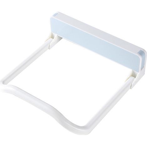 Estante para fregadero, estante adhesivo plegable, no requiere perforación, organizador multifuncional (1/4)