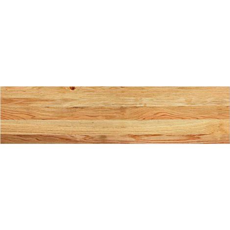 Marches d'escalier 2 pcs，Tapis d'escalier marron clair 100x30x2 cm chêne massif CFW434774 (1/5)