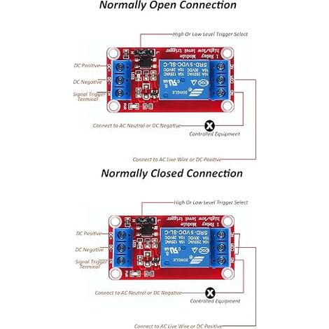 24V 1-Channel Relay Module Expansion Board with Optocoupler (1/2)