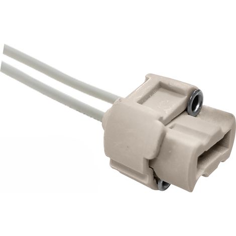 Alcapower Blister 10 Pz Portalampada G9 con Cavi da 25 cm, Attacco Ceramico per Lampadine LED e Alogene, Tensione Massima 240V, Corrente 2A - 10PZ (1/2)