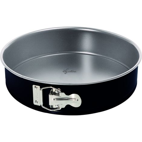 Lagostina Gustosa - Molde desmontable con bisagra de acero antiadherente para horno, color negro, diámetro 28 cm