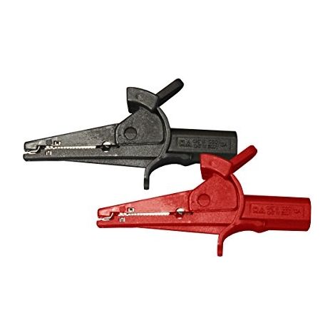 PINZAS DE COCODRILO CON AISLAMIENTO PEAK TECH DE 4 MM - CAT III, 1 PIEZA CE, P 7015