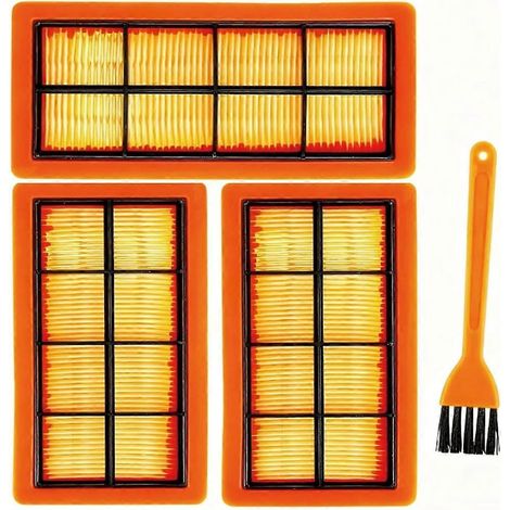 Filtre plissé plat KFI 7420, pour Karcher AD2 Battery, AD3, AD4 Premium, AD3.000 et AD3.200, référence 6.415-953.0, lot de 3 (1/5)