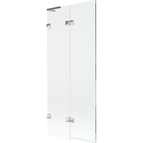 Mexen Lunar L Badewannenfaltwand 2-flügelig links 80 x 150 cm, transparent, Chrom - 897L-080-100-01-00-L (1/5)