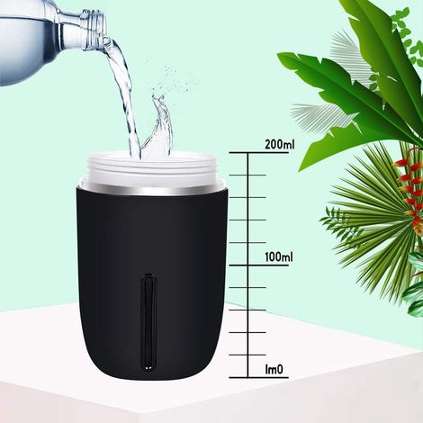Mini-USB-Luftbefeuchter 200 ml, tragbar mit Kaltnebel für Büro, Auto, Reisen, 7 LED-Farben (1/5)