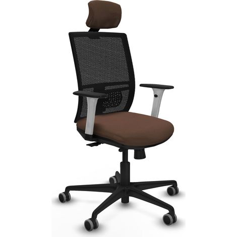 Chaise de bureau piqueras y crespo Yunquera blanc mousse épaisse (1/2)