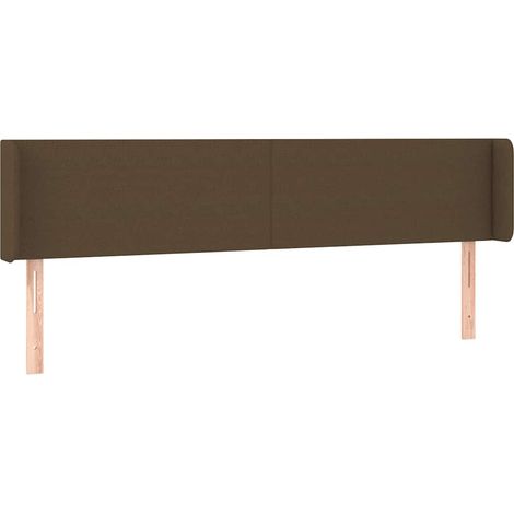 Maison Exclusive - Cabecero de tela gris oscuro 163x16x78/88 cm (1/5)
