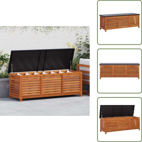 Cassapanca in metallo - vidaXL Cassapanca da Giardino 150x50x55 cm in Massello di Eucalipto - Cassapanca per giardino