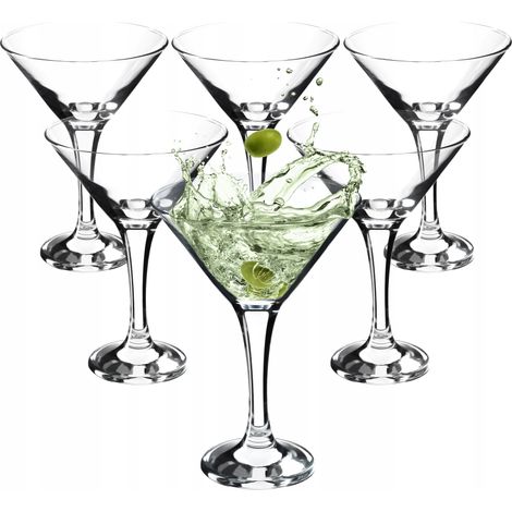 KADAX Martinigläser, Cocktailgläser aus hochqualitativem Glas, 175 ml, 6 Stück (1/5)