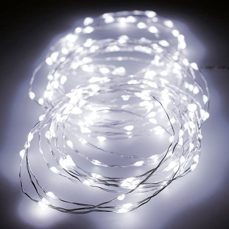 Ghirlanda Micro LED Lampeggiante 14m 180 LED Luce Fredda (1/3)