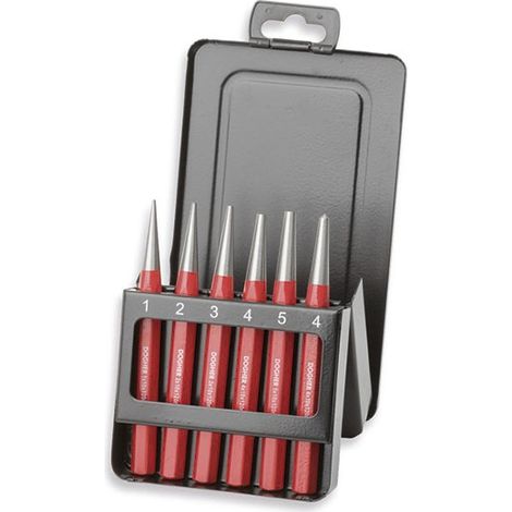 Set mit 6 konischen Stanzen und Granat  DOGHER 746-002