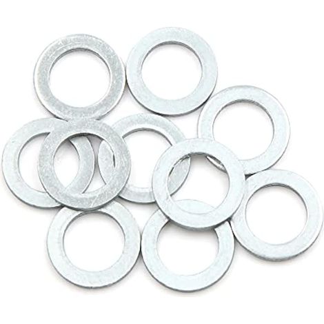 Lot de 10 joints de bouchon de vidange pour nettoyeur haute pression d'huile moteur, diamètre intérieur 12 mm, diamètre extérieur 19,7 mm, pour auto (1/4)