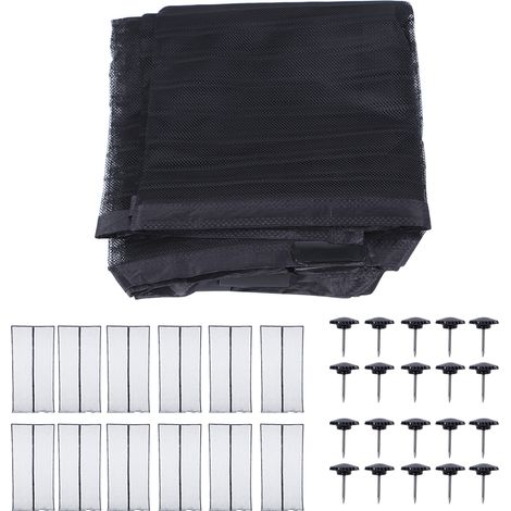 Rideau magnétique anti-insectes 120x210cm, noir, en polyester, avec bordure polyester, écran anti-moustiques, simple. (1/5)