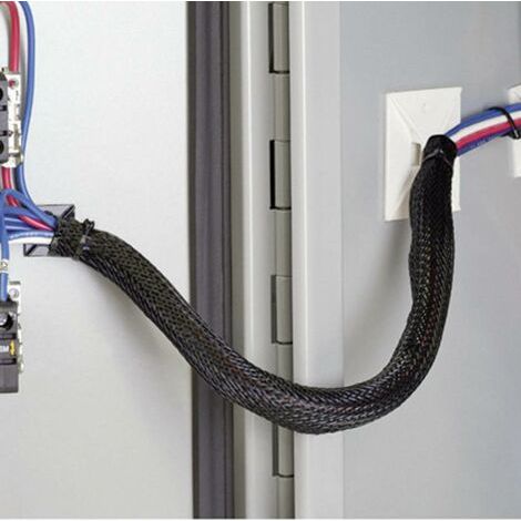 Panduit SE75PSC-CR0 gaine tressée noire protection câble (1/4)