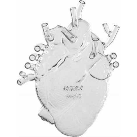 Seletti Love in Bloom Vase aus transparentem Glas
