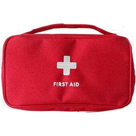 Erste-Hilfe-Tasche Rot, wasserdicht, mit Fächern für Reise & Outdoor