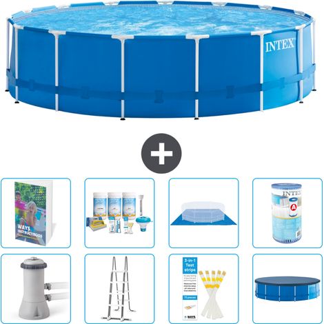 Intex Piscine Tubulaire Ronde - 457x122 cm - 9-pièces  S556