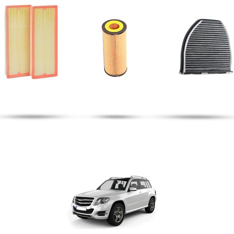 Kit tagliando 3 filtri compatibile con Mercedes GLK (X204) 280 170kw Dal 2008 (1/5)