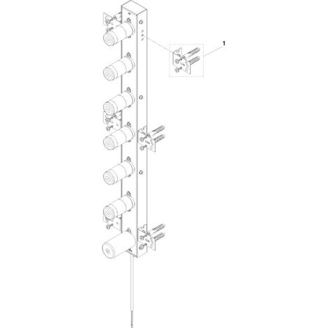 DORNBRACHT 3531497090 Caisse d'encastrement murale UP pour serviette