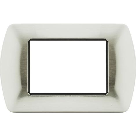 PLACCA 8803-05 3P ARGENTO SATINATO/INT METALLO (1/4)