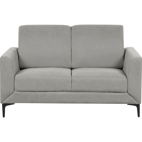 Sofa 2-Sitzer FENES Stoff Grau