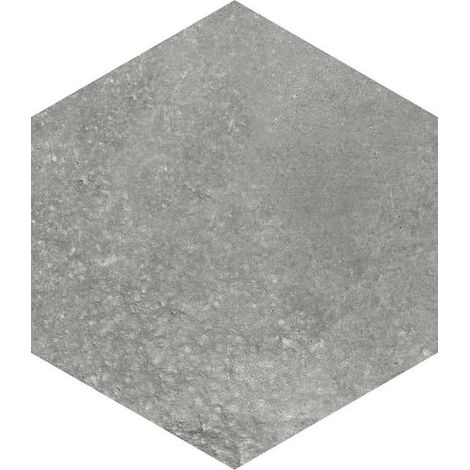 Carrelage sol / mur hexagonal effet béton gris RIFT HEXAGONO GRAFITO (vendu par boite de 0,50m2) (1/4)