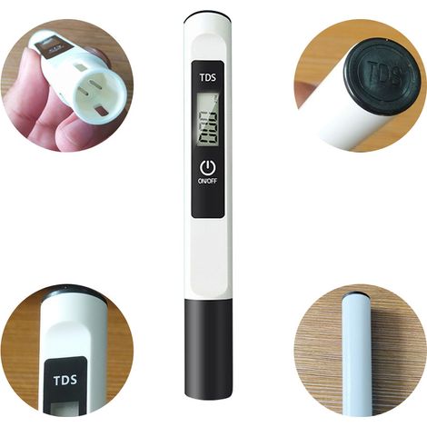 Testeur d'eau numérique de Type stylo compteur TDS avec plage de mesure de 0 à 9990 ppm pour les Aquariums à boire à la maison et la piscine.