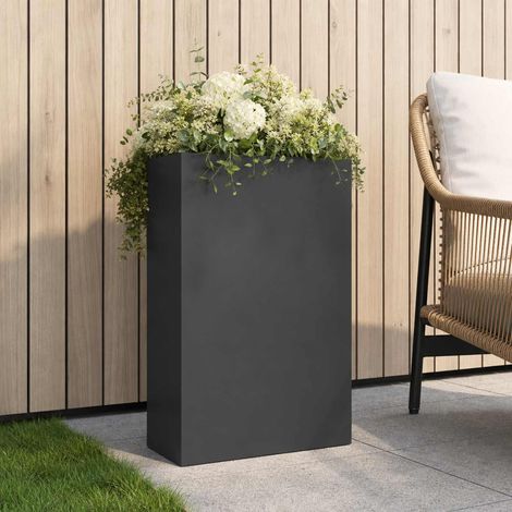 vidaXL Macetero de Jardín Gris antracita 40 x 20 x 75 cm (1/5)