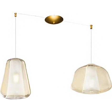 Lampadario classico top light double skin 1176os s2 ag e27 led vetro sospensione (1/5)