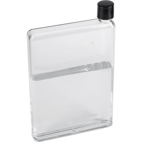 750 ml durchsichtige, schlanke und leichte Wasserflasche für stilles Wasser, auslaufsicher, farbloser, tragbarer Saftbecher aus robustem Kunststoff, schlankes Design (1/5)